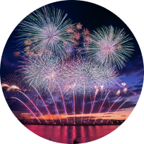 やつしろ全国花火競技大会の写真