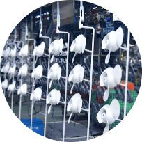 塗装の様子の写真