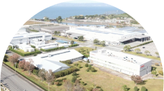 社屋を上から撮った写真